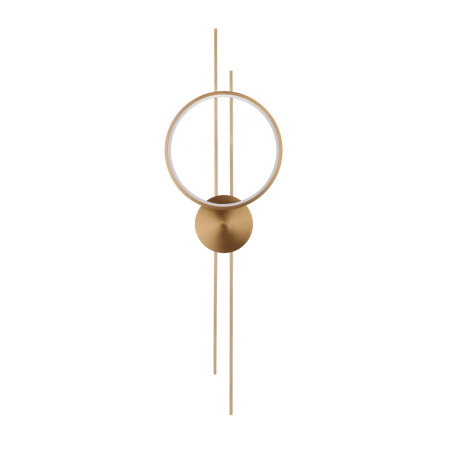 Iluminat zona living - Lampă de perete LED ECLIPTICA aurie, 100 cm - STEP INTO DESIGN