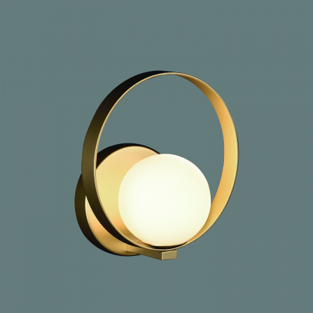 Lampa de perete LED HALO, auriu/alb, 2700-3000K, 370 lm - ACB [1]
