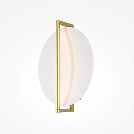 Aplice perete - Lampă de perete LED MIRA, alama/alb, 34 cm - MAYTONI MOD279WL-L14G3K