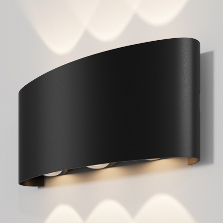 Lampa de perete LED pentru exterior STRATO, negru, 3000K, 600 lm, IP54, lungime 16.5 cm - MAYTONI