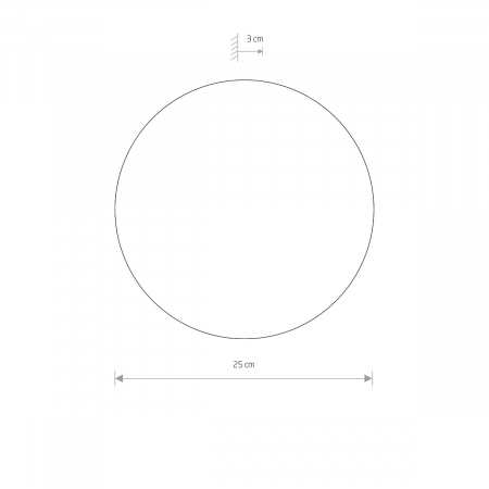 Lampa de perete LED RING M, ciocolatiu/negru, 3000K, 10W, diametru 25 cm - NOWODVORSKI [1]