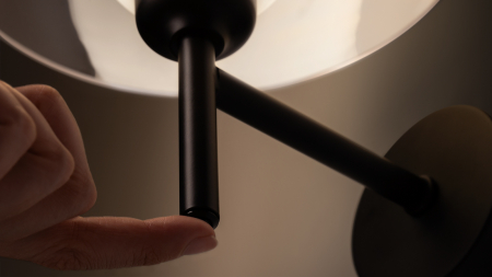 Lampa de perete MEMORY, negru/alb, diametru 22 cm - MAYTONI [4]