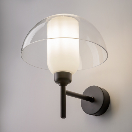 Iluminat zona living - Lampa de perete MEMORY, negru/alb, diametru 22 cm - MAYTONI