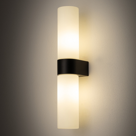 Lampa de perete NATALIE II, negru/alb, IP44, inaltime 29.5 cm - NOWODVORSKI [1]