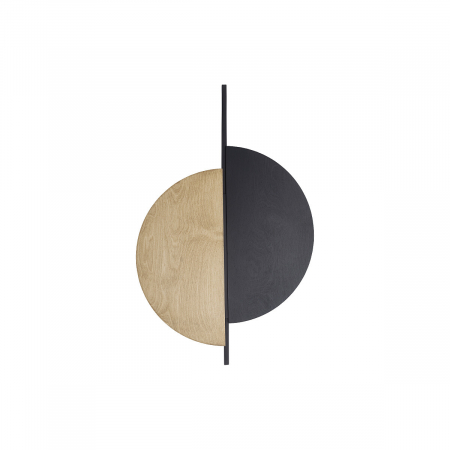 Corpuri de iluminat - INTERIOR - Lampa de perete neagra SUNSET NATURAL B 80 cm - nowodvorski 10577