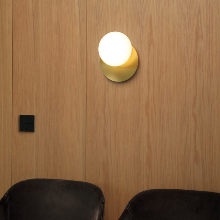 Lampa de perete NINFEA, alama/alb, 20 cm - IDEAL LUX 293646 [3]
