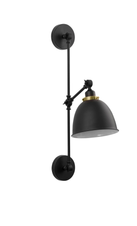 Aplice perete - Lampă de perete VIRGO, negru/alamă, 44 cm-NovaLuce