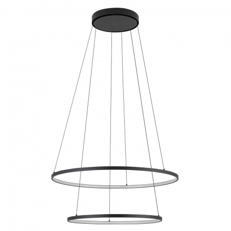 Lampa suspendata LED CIRCOLO neagra, 35W, 4000K,  diametru 60 cm - NOWODVORSKI