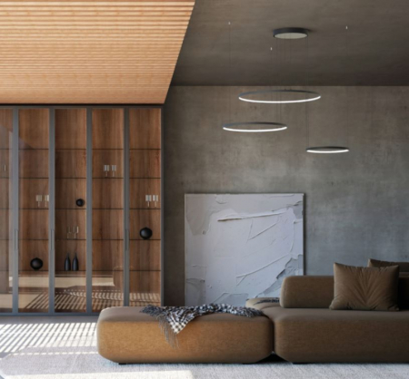 Lustră LED CIRCOLO neagră, 3000K, 125 cm - NOWODVORSKI [6]