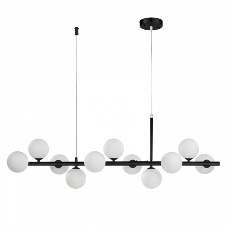 Lampă suspendată MINI MOON, neagră, 100 cm - Step into Design