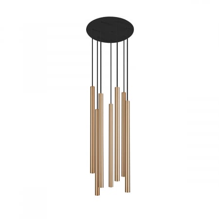 Lampi suspendate - Lampa suspendata LASER SOLID VII, alama/negru, 7*G9, 10W, diametru 30 cm - NOWODVORSKI