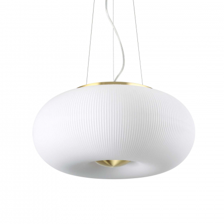 Lampi suspendate - Lampa suspendata ARIZONA SP3, alb/alama, diametru 40 cm - IDEAL LUX