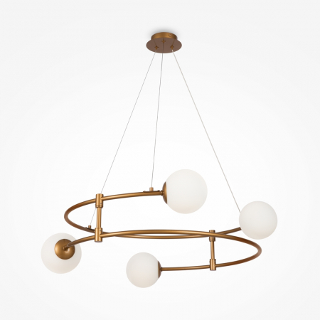 Lampi suspendate - Lampa suspendata BALANCE, auriu-alama, diametru 61 cm - MAYTONI