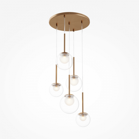 Lampi suspendate - Lampa suspendata BASIC, auriu, 5*G9, diametru 45 cm - MAYTONI