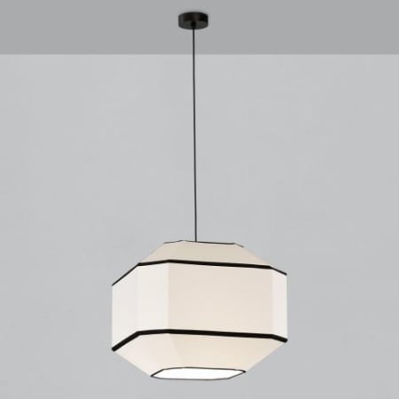 Lampi suspendate - Lampa suspendata BAUHAUS I, alb/negru, 45 cm - ACB C3917481BN