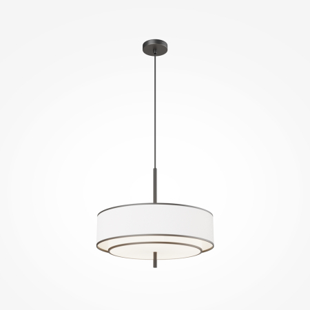Corpuri de iluminat - INTERIOR - Lampă suspendată BERGAMO, alb/negru, 5*E27, diametru 50 cm - MAYTONI