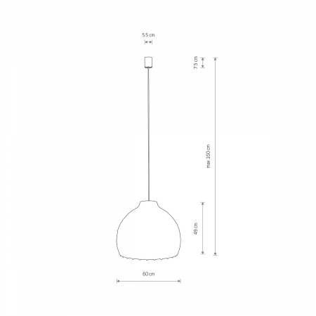 Lampa suspendata BOHO L, lemn/alb, 1*E27, diametru 60 cm - NOWODVORSKI [8]