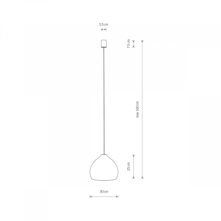 Lampa suspendata RATTAN S, lemn/alb, 1*E27, diametru 40 cm - NOWODVORSKI [7]