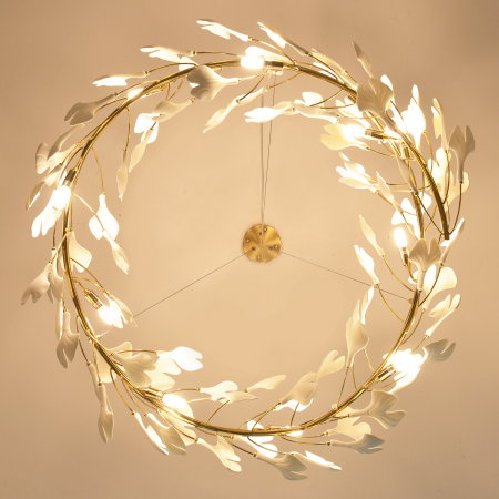 Lampa suspendata BOTANIKA, auriu/alb, diametru 80 cm - STEP INTO DESIGN [7]