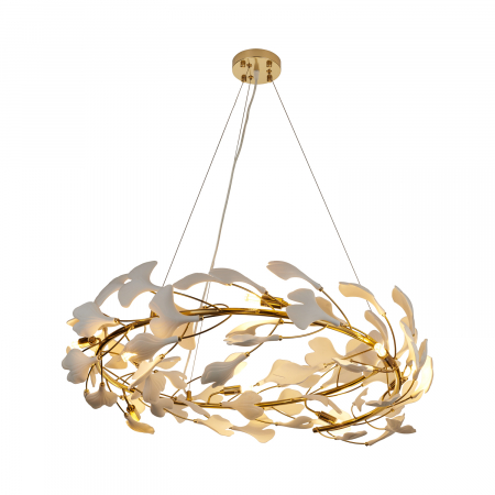 Lampa suspendata BOTANIKA, auriu/alb, diametru 80 cm - STEP INTO DESIGN [1]