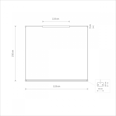 Lustră LED PRO CL H, neagră, 4000K, 119 cm - NOWODVORSKI 10691 [6]
