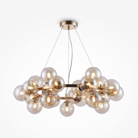 PROMOTII - Lampa suspendata DALLAS, auriu/amber, 25*G9, diametru 69 cm - MAYTONI