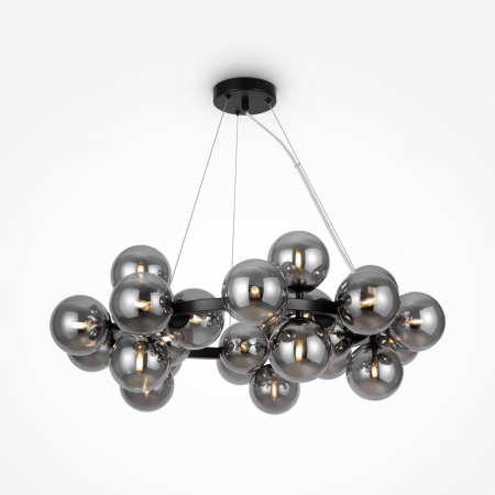 Lampi suspendate - Lampa suspendata DALLAS, negru, 25*G9, diametru 69 cm - MAYTONI