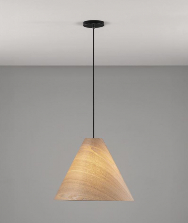 Lampa suspendata ELYSIAN, lemn natural, 1*E27, diametru 45 cm - NOVA LUCE [2]
