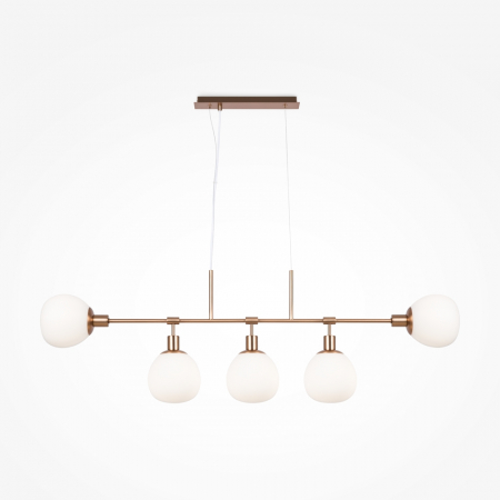 Lampi suspendate - Lampa suspendata ERICH, alama/alb, 5*E14, 40W, lungime 120 cm - MAYTONI