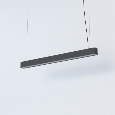 Lampa suspendata SOFT cu tub LED, grafit, 3000K, flux 2300 lm, lungime 95 cm - NOWODVORSKI 7535 [1]