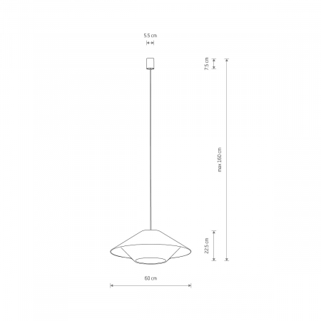 Lampa suspendata JAPANDI M, lemn/alb, 1*E27, diametru 60 cm - NOWODVORSKI [7]