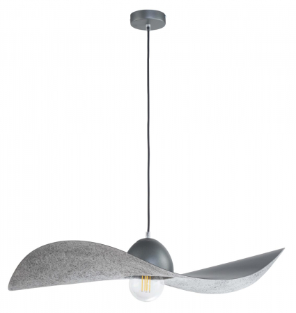 Lampi suspendate - Lampa suspendata KAPELLO, argintiu, 1*E27, 60W, diametru 76 cm - SIGMA