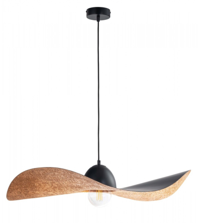 Lampi suspendate - Lampa suspendata KAPELLO, negru/cupru, 1*E27, 60W, diametru 76 cm - SIGMA