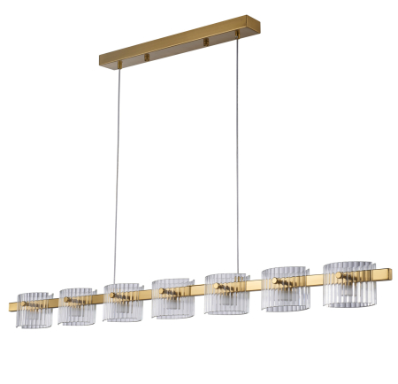 Lampă suspendată LED BACCIO aurie, 3000K, 120 cm - STEP INTO DESIGN [2]
