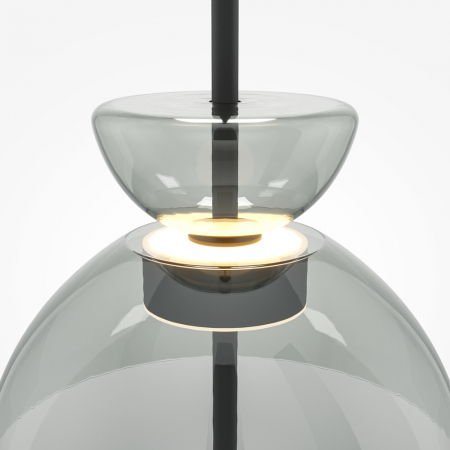 Lampa suspendata LED BANGKOK II, negru/gri, 12W, 3000K, diametru 25 cm - MAYTONI [2]