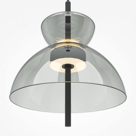Lampa suspendata LED BANGKOK II, negru/gri, 12W, 3000K, diametru 25 cm - MAYTONI [1]