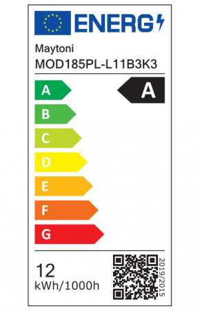 Lampa suspendata LED BANGKOK, negru/gri, 12W, 3000K, diametru 40 cm - MAYTONI [7]