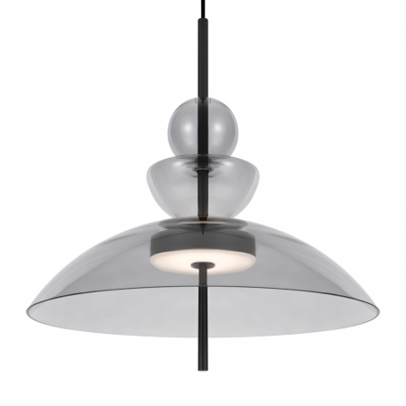 Lampa suspendata LED BANGKOK, negru/gri, 12W, 3000K, diametru 40 cm - MAYTONI [1]