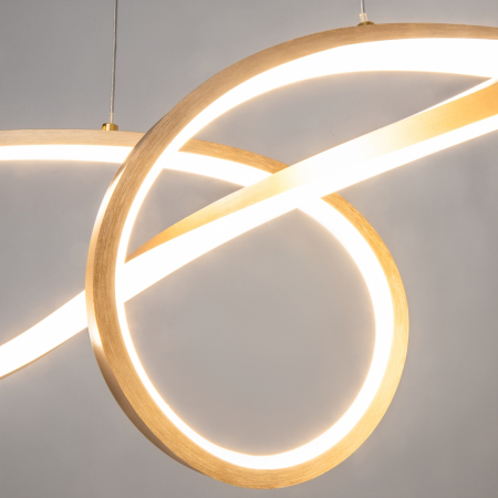 Lampa suspendata LED CURVE, auriu, 4000K, 2800 lm, lungime 92 cm - MAYTONI [2]
