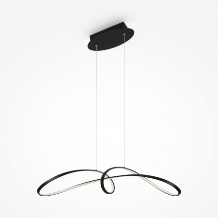 Lampa suspendata LED CURVE, negru, 4000K, 2800 lm, lungime 92 cm - MAYTONI