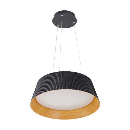 Lampa suspendata LED FRILL, negru/lemn, 45 cm - Step into Design [7]