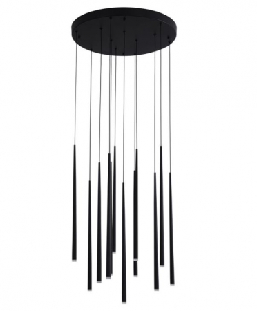 LED - Lampa suspendata LED GIONO, negru, 3000K, 2280 lm, diametru 50 cm - NOVA LUCE