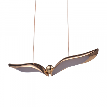 Lampă suspendată led Gufo, auriu-rose, 36 cm - Step into Design [1]