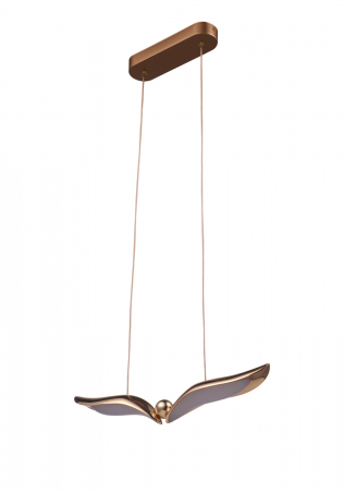 Lampă suspendată led Gufo, auriu-rose, 36 cm - Step into Design [2]