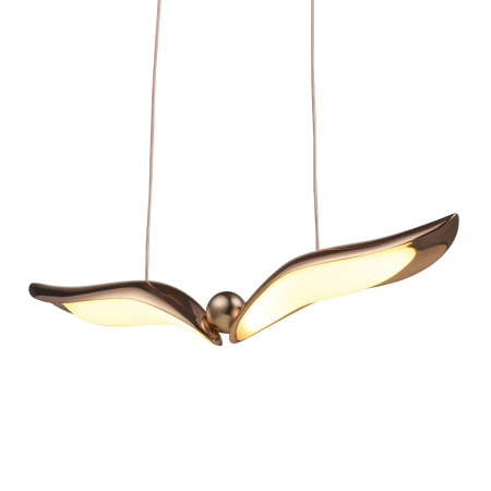 PROMOTII - Lampă suspendată led Gufo, auriu-rose, 36 cm - Step into Design