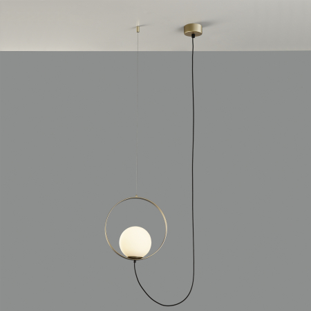 Lampa suspendata LED HALO 1L, auriu/alb, 2700-3000K, 370 lm - ACB [1]