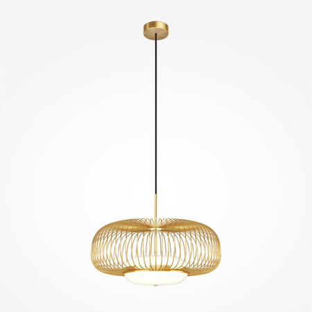 LED - Lampă suspendată LED LEVITATION, alamă/alb, 3000K, diametru 50 cm - MAYTONI MOD376PL-L30G3K