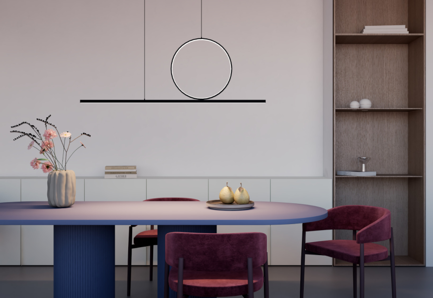 Lampa suspendata LED LINEO neagra, 115 cm - NOWODVORSKI 11879 [5]