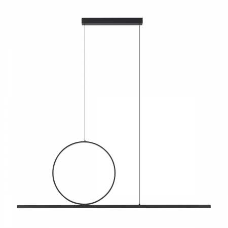 Lampi suspendate - Lampa suspendata LED LINEO neagra, 115 cm - NOWODVORSKI 11879