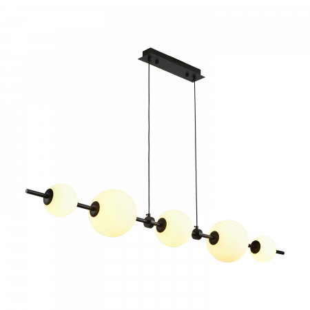 Lampă suspendată LED MILA, negru/alb, 3000K, 140 cm [3]